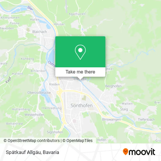 Карта Spätkauf Allgäu