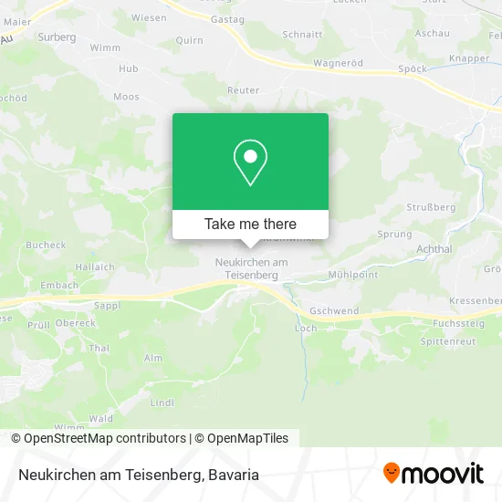 Карта Neukirchen am Teisenberg