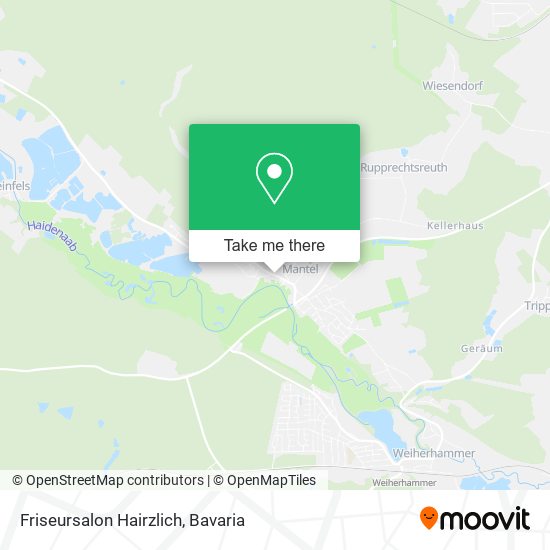 Friseursalon Hairzlich map