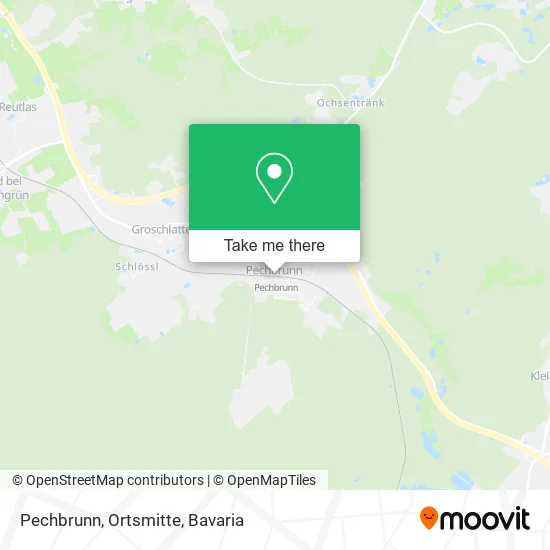 Карта Pechbrunn, Ortsmitte