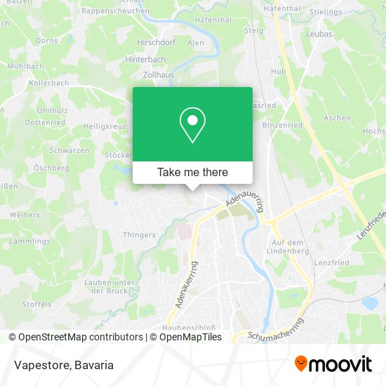 Vapestore map