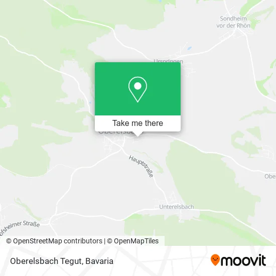 Карта Oberelsbach Tegut