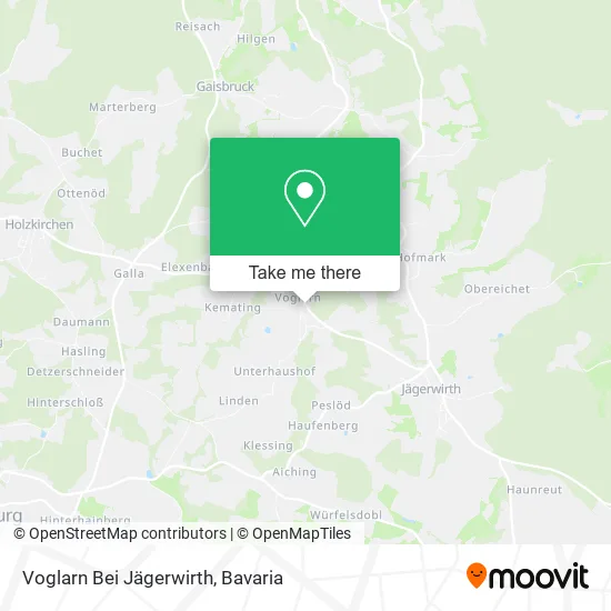 Карта Voglarn Bei Jägerwirth