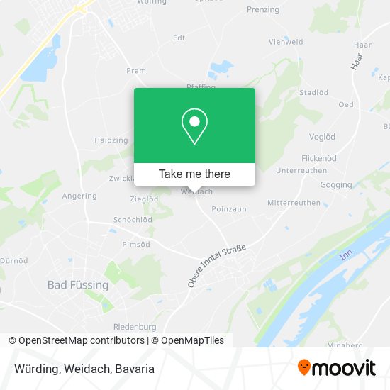 Карта Würding, Weidach