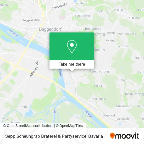 Карта Sepp Scheungrab Braterei & Partyservice