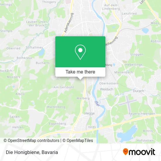 Карта Die Honigbiene