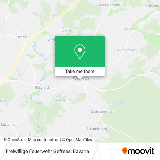 Карта Freiwillige Feuerwehr Gefrees