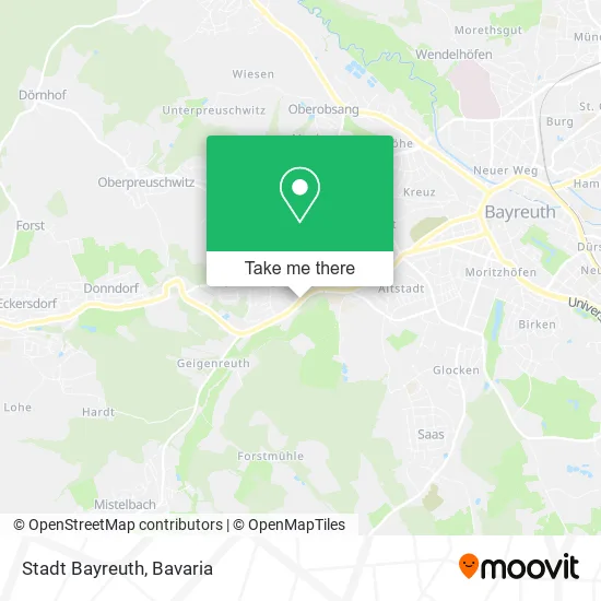 Карта Stadt Bayreuth