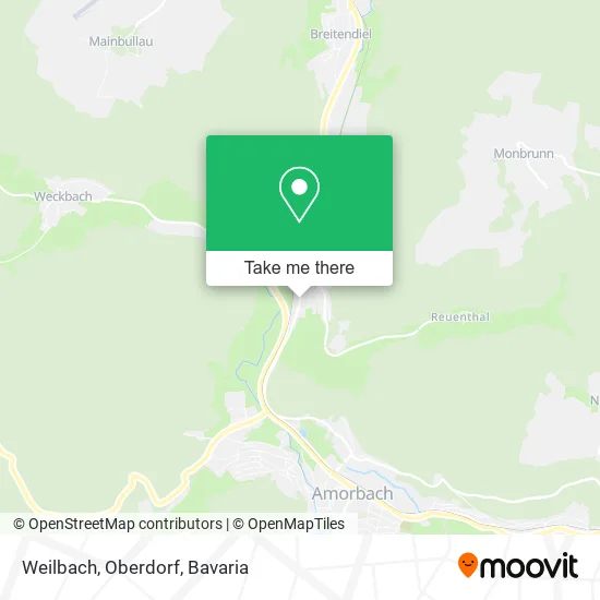 Карта Weilbach, Oberdorf