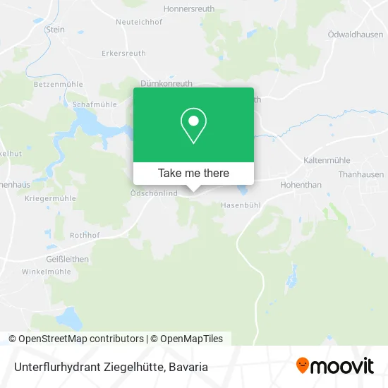Карта Unterflurhydrant Ziegelhütte