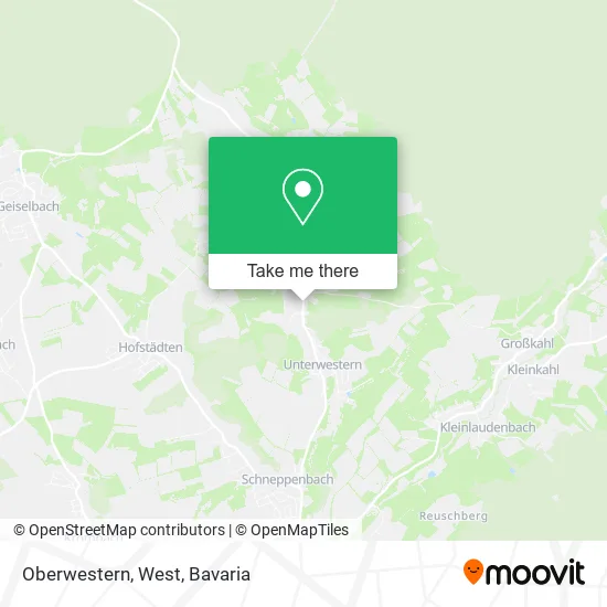 Oberwestern, West map