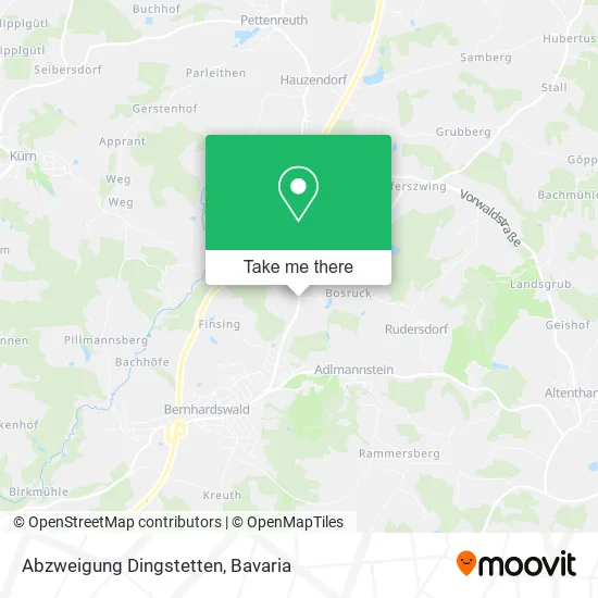 Карта Abzweigung Dingstetten