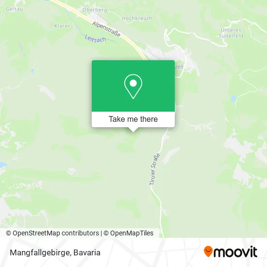 Карта Mangfallgebirge
