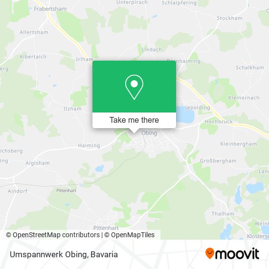 Umspannwerk Obing map