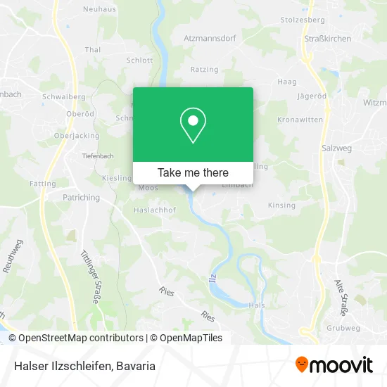 Карта Halser Ilzschleifen