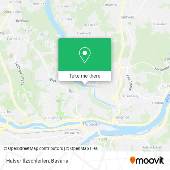 Карта Halser Ilzschleifen