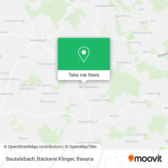 Карта Beutelsbach, Bäckerei Klinger