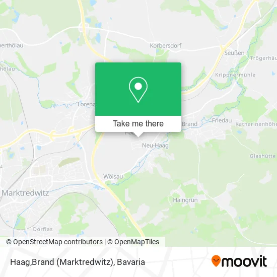 Карта Haag,Brand (Marktredwitz)