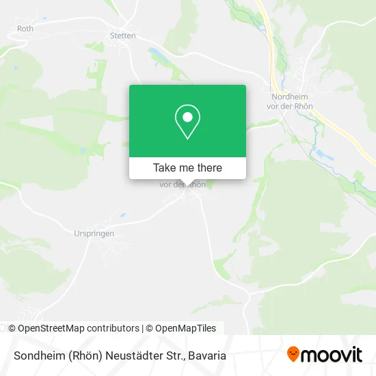 Карта Sondheim (Rhön) Neustädter Str.
