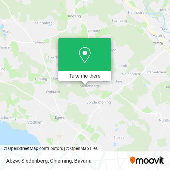 Abzw. Siedenberg, Chieming map