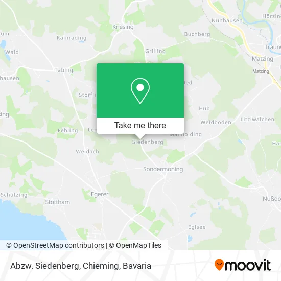 Карта Abzw. Siedenberg, Chieming