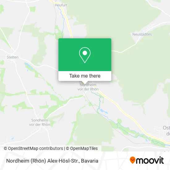 Карта Nordheim (Rhön) Alex-Hösl-Str.