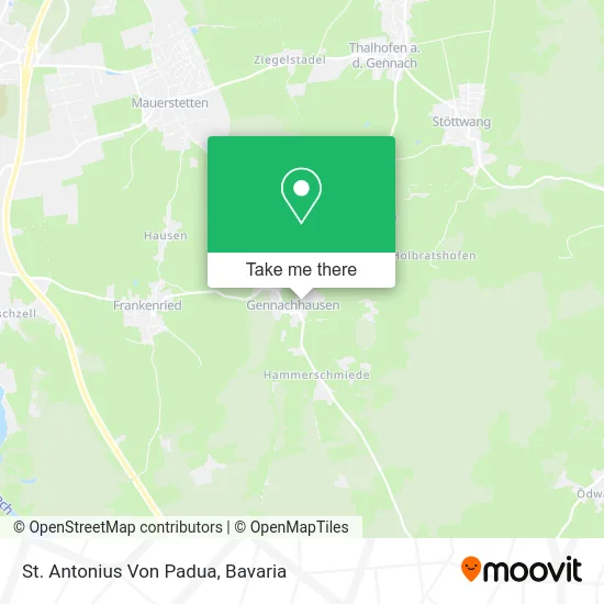 Карта St. Antonius Von Padua