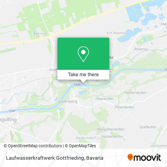 Laufwasserkraftwerk Gottfrieding map