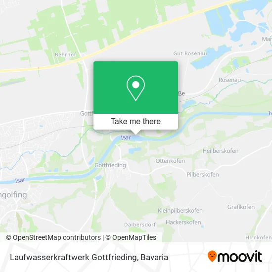 Карта Laufwasserkraftwerk Gottfrieding