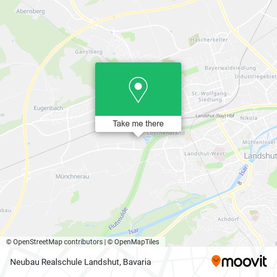 Neubau Realschule Landshut map