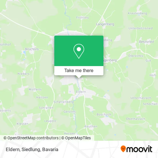 Карта Eldern, Siedlung