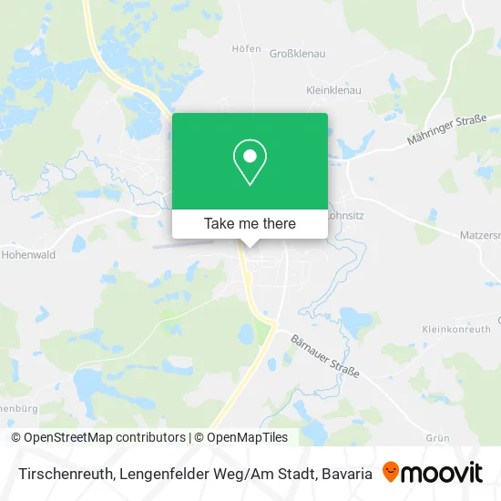 Карта Tirschenreuth, Lengenfelder Weg / Am Stadt