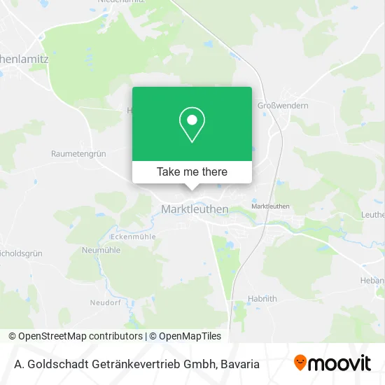 Карта A. Goldschadt Getränkevertrieb Gmbh