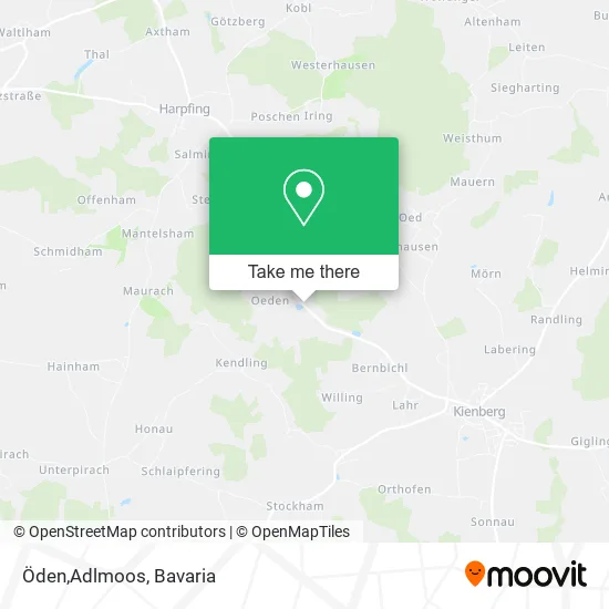 Карта Öden,Adlmoos
