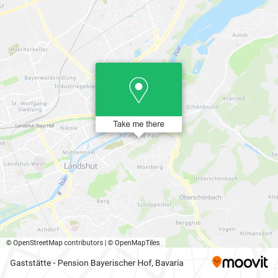 Карта Gaststätte - Pension Bayerischer Hof