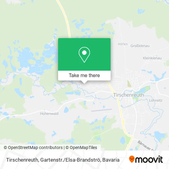 Карта Tirschenreuth, Gartenstr. / Elsa-Brandströ