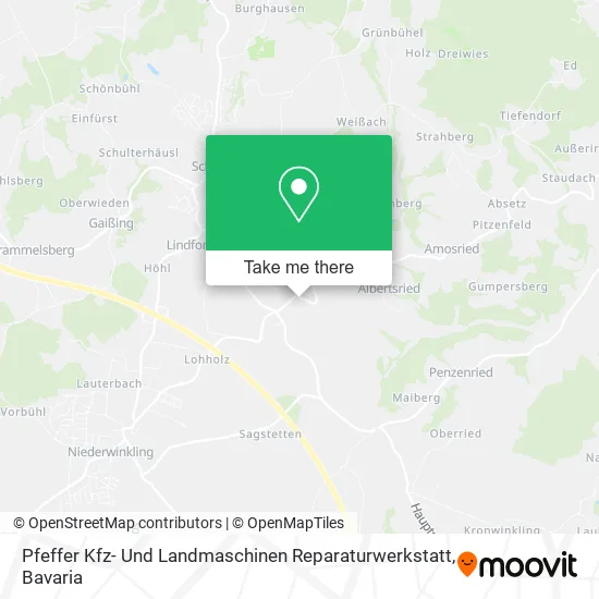 Карта Pfeffer Kfz- Und Landmaschinen Reparaturwerkstatt