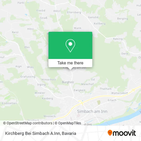 Карта Kirchberg Bei Simbach A.Inn