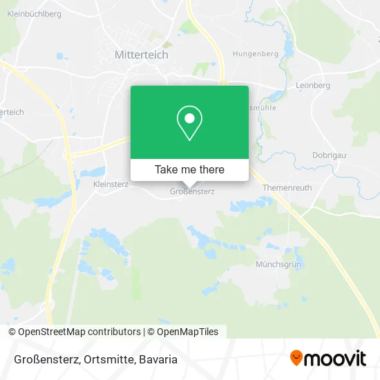 Карта Großensterz, Ortsmitte