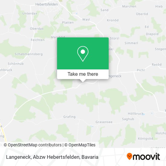 Карта Langeneck, Abzw Hebertsfelden