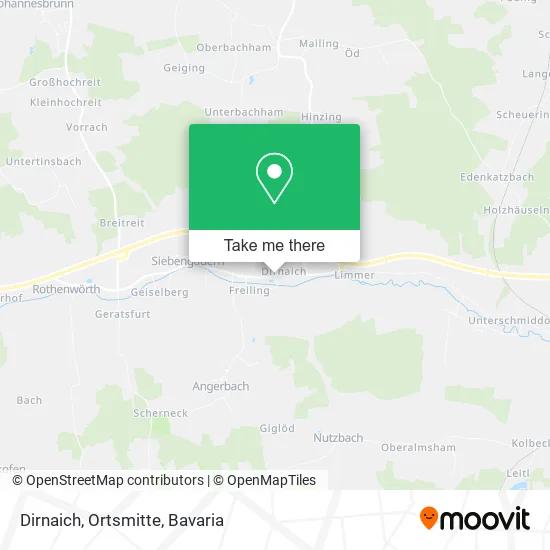 Карта Dirnaich, Ortsmitte