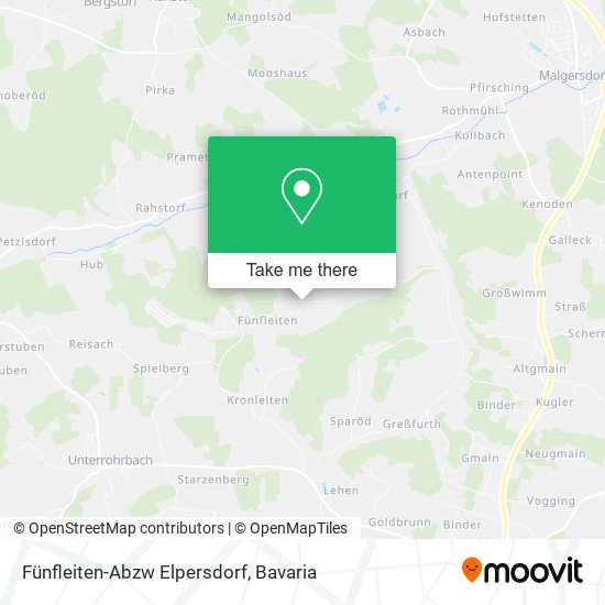 Fünfleiten-Abzw Elpersdorf map