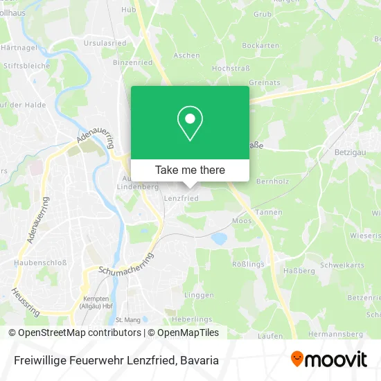 Карта Freiwillige Feuerwehr Lenzfried