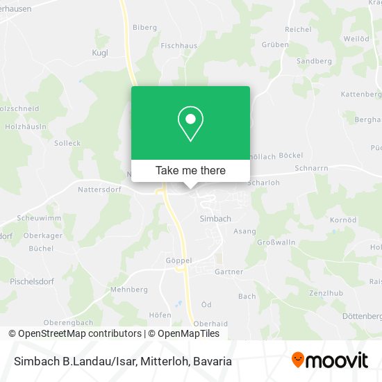 Карта Simbach B.Landau / Isar, Mitterloh