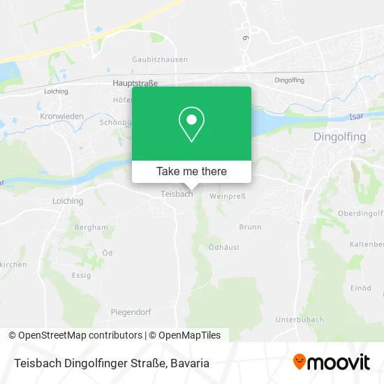 Карта Teisbach Dingolfinger Straße