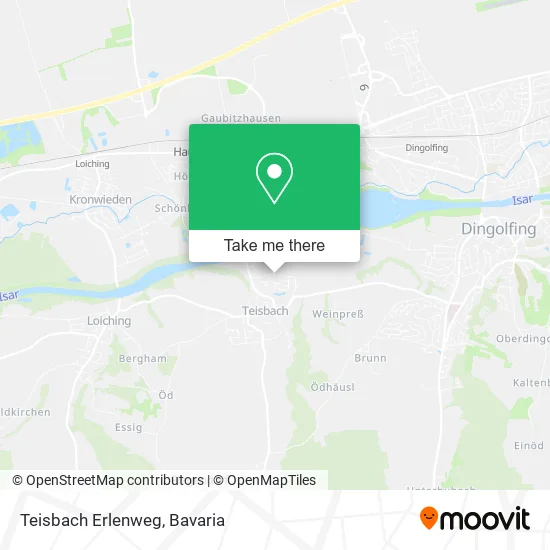 Карта Teisbach Erlenweg