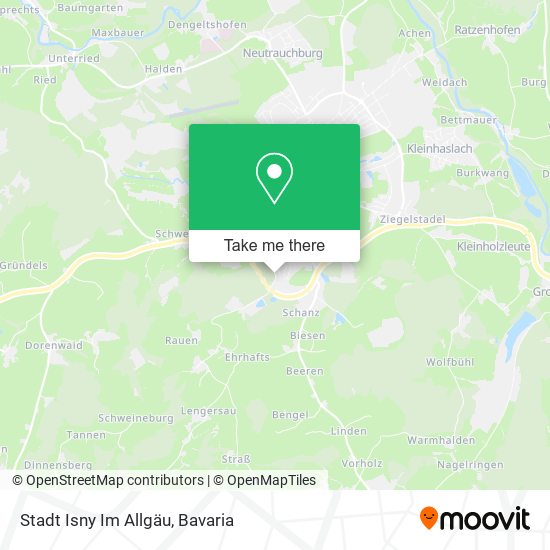 Stadt Isny Im Allgäu map