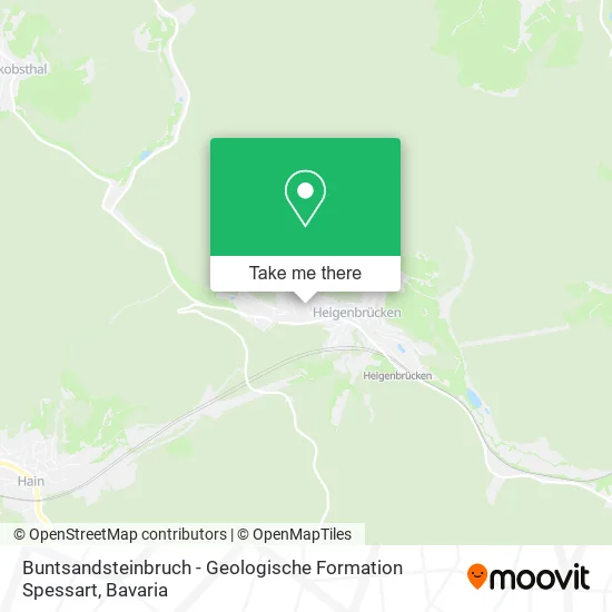 Карта Buntsandsteinbruch - Geologische Formation Spessart