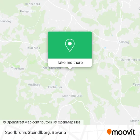 Карта Sperlbrunn, Steindlberg