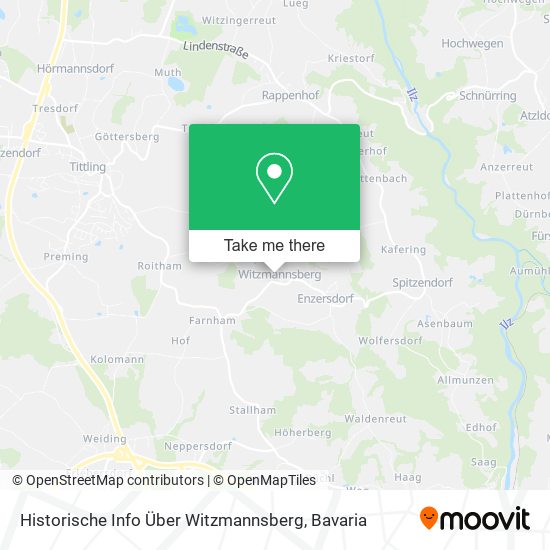 Historische Info Über Witzmannsberg map